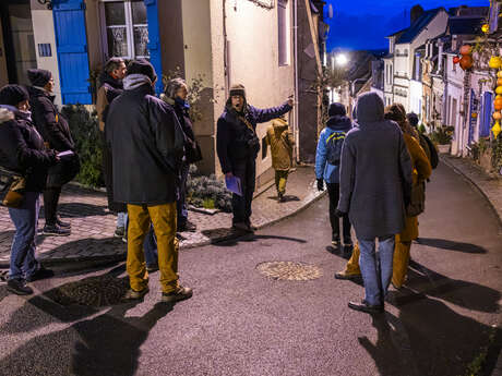 {Noël}  Saint-Valery by night