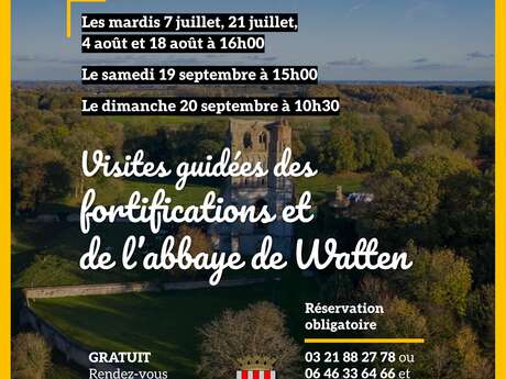 Visites guidées des fortifications et de l'abbaye de Watten