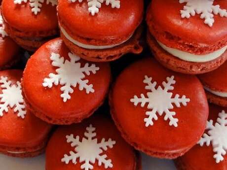 Pâtisserie pour adultes : macarons de noël