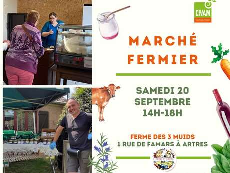 Marché fermier à Artres