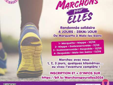 Marchons pour Elles - étape à Rexpoëde