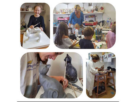 Stage de sculpture, modelage, patine, émaillage. séance découverte.