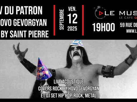 Live: Hovo Gevorgyan (cover rock) + Dj set by Saint Pierre (hip hop, rock, metal)
