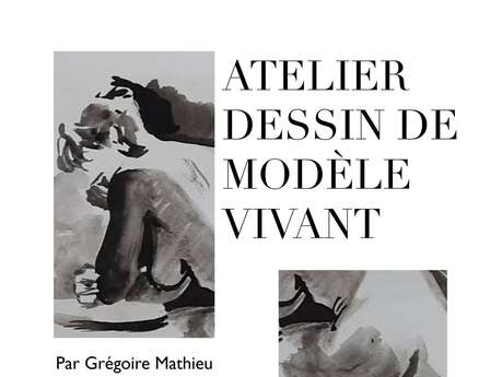 Atelier dessin de modèle vivant à la Galerie de l'Hôtel d'Halluin