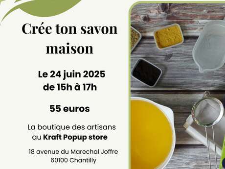 Atelier : initiation à la saponification à Chantilly