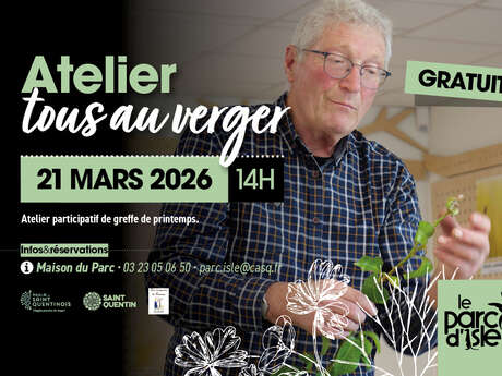 Atelier Tous au verger au parc d'Isle à Saint-Quentin