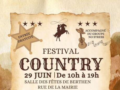 Festival country et salon des artisans à Berthen