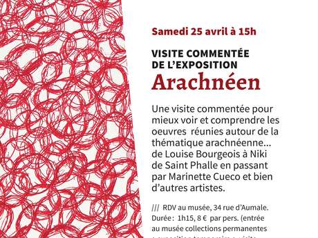 Visites commentées de l'exposition "Arachnéen" au Musée de la Dentelle de Chantilly