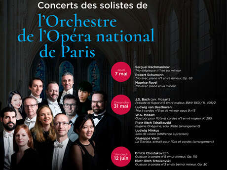 Concerts exceptionnels avec les solistes de l’Orchestre de l’Opéra national de Paris à la chapelle Saint-Frambourg de Senlis