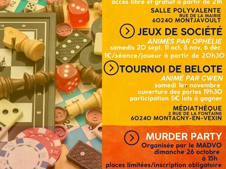 Soirée jeux de société