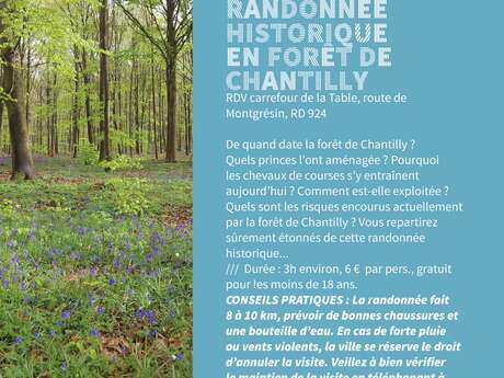 Randonnée historique en forêt de Chantilly