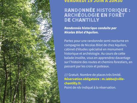 Nuit des Forêts - Randonnée historique sur le thème de l'archéologie en forêt de Chantilly