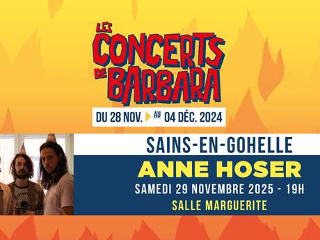Les concerts de barbara - anne hoser band