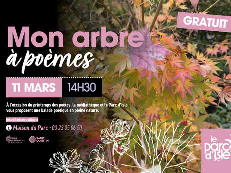 Sortie nature : Mon arbre à poèmes au parc d'Isle à Saint-Quentin