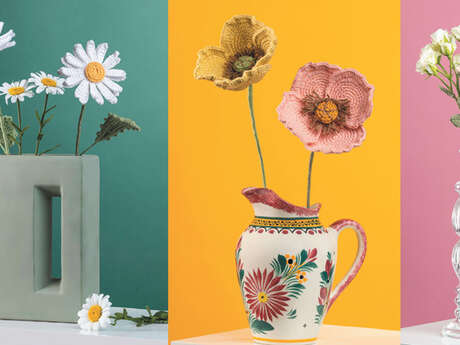 Crochet en fleurs - Créez votre fleur au crochet