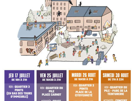 Quartiers d’été – Animations sportives et festives aux 3 Ponts !