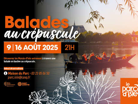 Balades au crépuscule en bacôve à Saint-Quentin