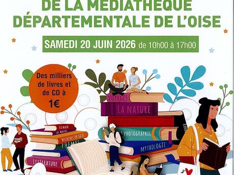 Grande braderie de la médiathèque départementale de l'Oise