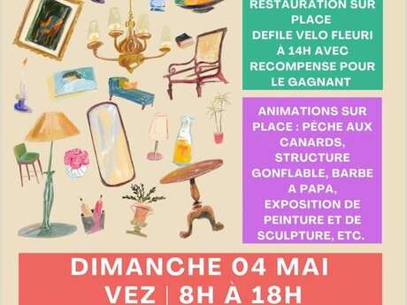 Brocante et marché artisanal de Vez