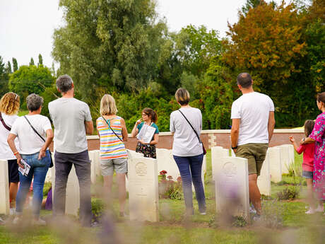 "La guerre, une histoire de famille" au Cimetière Militaire de Pheasant Wood