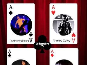 Carré d'As humoristique au bar à rire