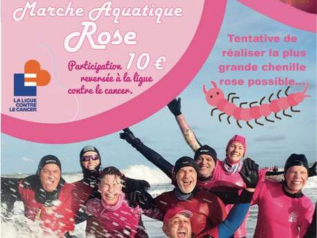 Marche aquatique ROSE - Défi dela plus grande chenille rose