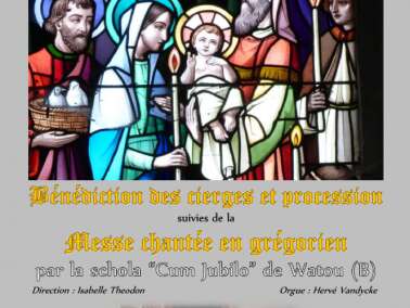 Fête de la chandeleur et chants Grégoriens à Oudezeele