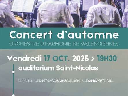 Concert d’automne – Orchestre d’Harmonie de Valenciennes