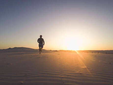 Run coucher de soleil