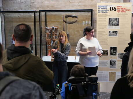 Visite guidée en LSF de l'exposition temporaire "Soldat blessé, soldat sportif : Itinéraire d'une reconstruction