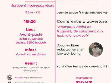 conférence Saison low tech à Roubaix