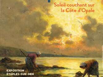 Exposition : "crépuscule, soleil couchant sur la côte d'opale"