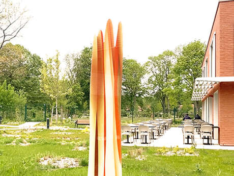 Sculpture en verre de Guillaume Bottazzi à Croix