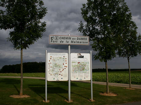 Le site du Fort de la Malmaison sur le Chemin des Dames