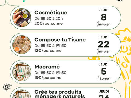 Animations adultes au Jardin de Chlorophylle