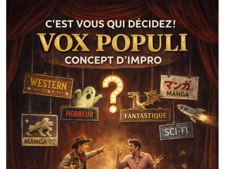 Spectacle interactif "Impro Vox Populi !" au bar à rire