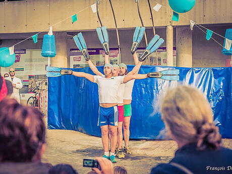 Les heures artistiques : le championnat du monde d'aquatisme par la cie la bugne