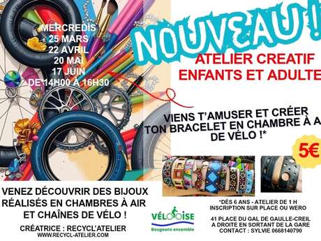 Loisirs créatifs | Atelier fabrication de bijou recylc'art