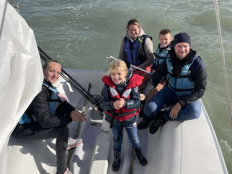 Balade en petit voilier en Baie de Somme