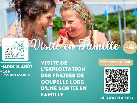 Visite de l'exploitation des fraises de coupelle