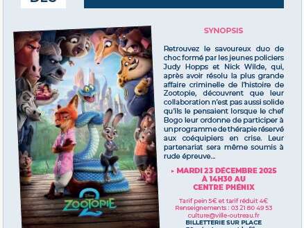Cinéma au phénix - zootopia