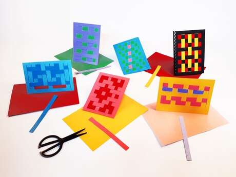 Atelier cartes tissées avec L'Atelier MoOn