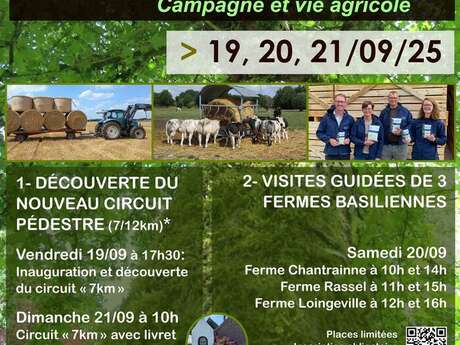 Inauguration du nouveau circuit piétonnier et visites de 3 fermes basiliennes