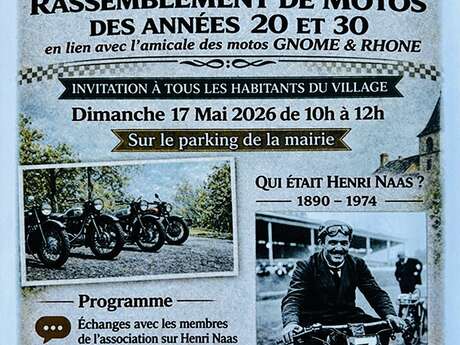 Hommage à henri naas - rassemblement de motos