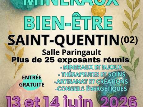 Salon des minéraux et du bien-être à Saint-Quentin