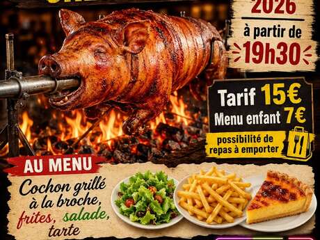 Conchon grillé à la broche crémarest