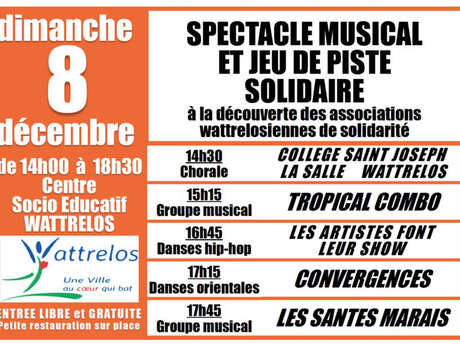 Spectacle musical et jeu de piste solidaire