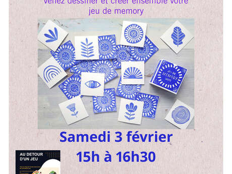 Atelier gravure - jeux de memory