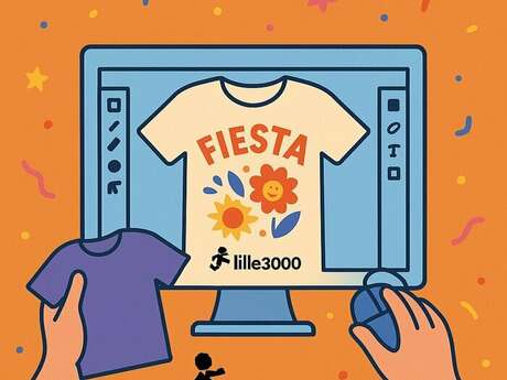 Goûters numériques : à l'occasion de Lille 3000, créez votre t-shirt pour faire la FIESTA !