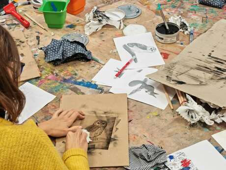 Atelier Gravure - au Mini-Lab / Le MHN fait le Mur